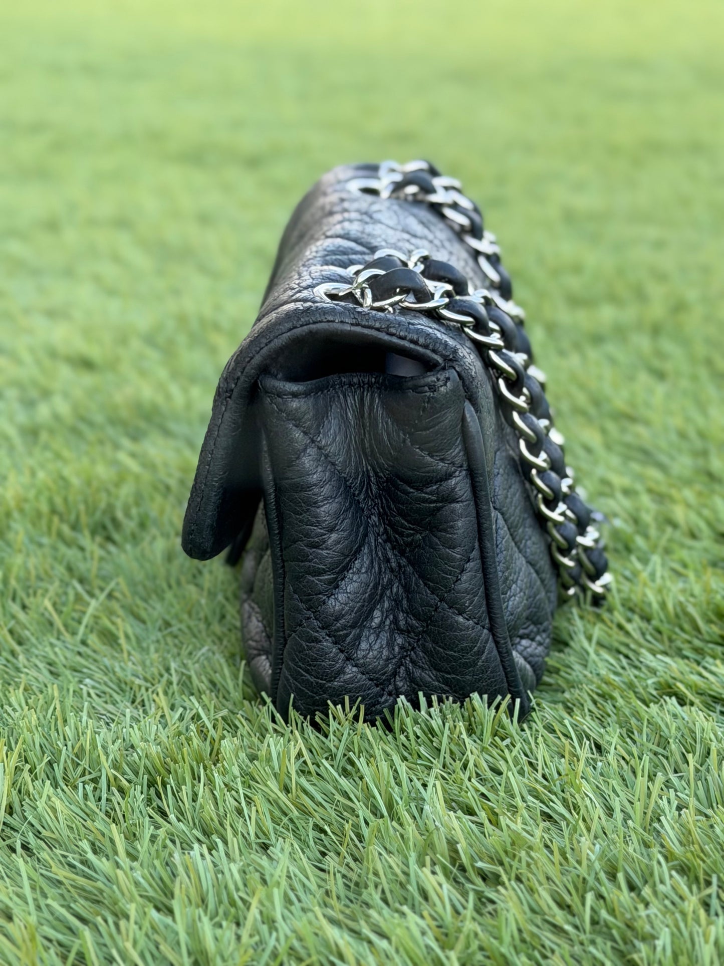 CHANEL EAST WEST FLAP BAG