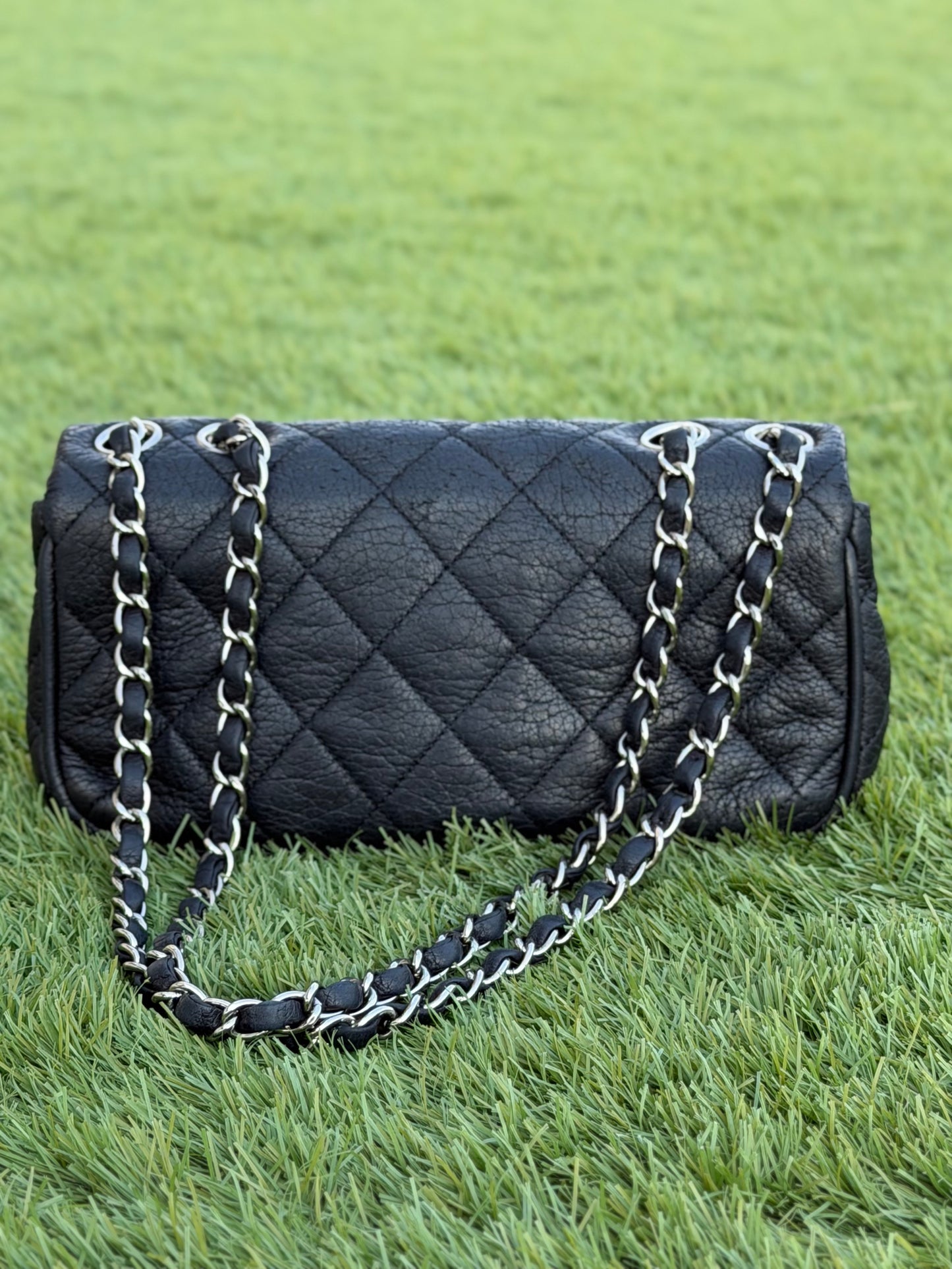 CHANEL EAST WEST FLAP BAG