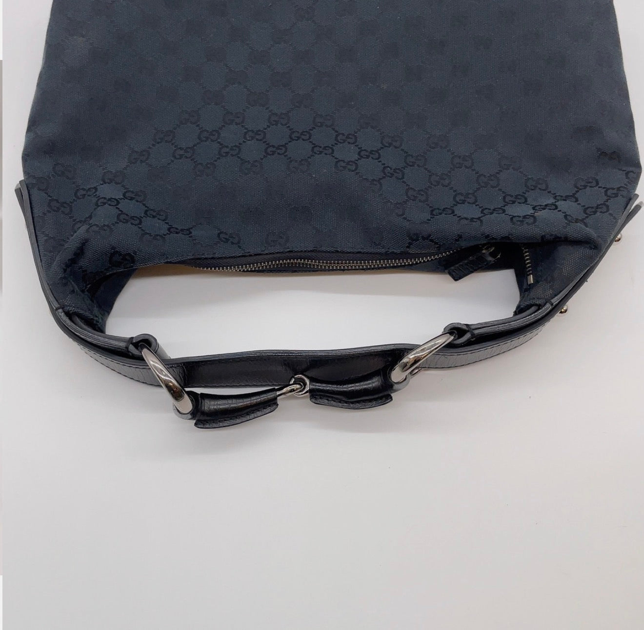 GUCCI HORSEBIT GG CANVAS SHOULDER BAG