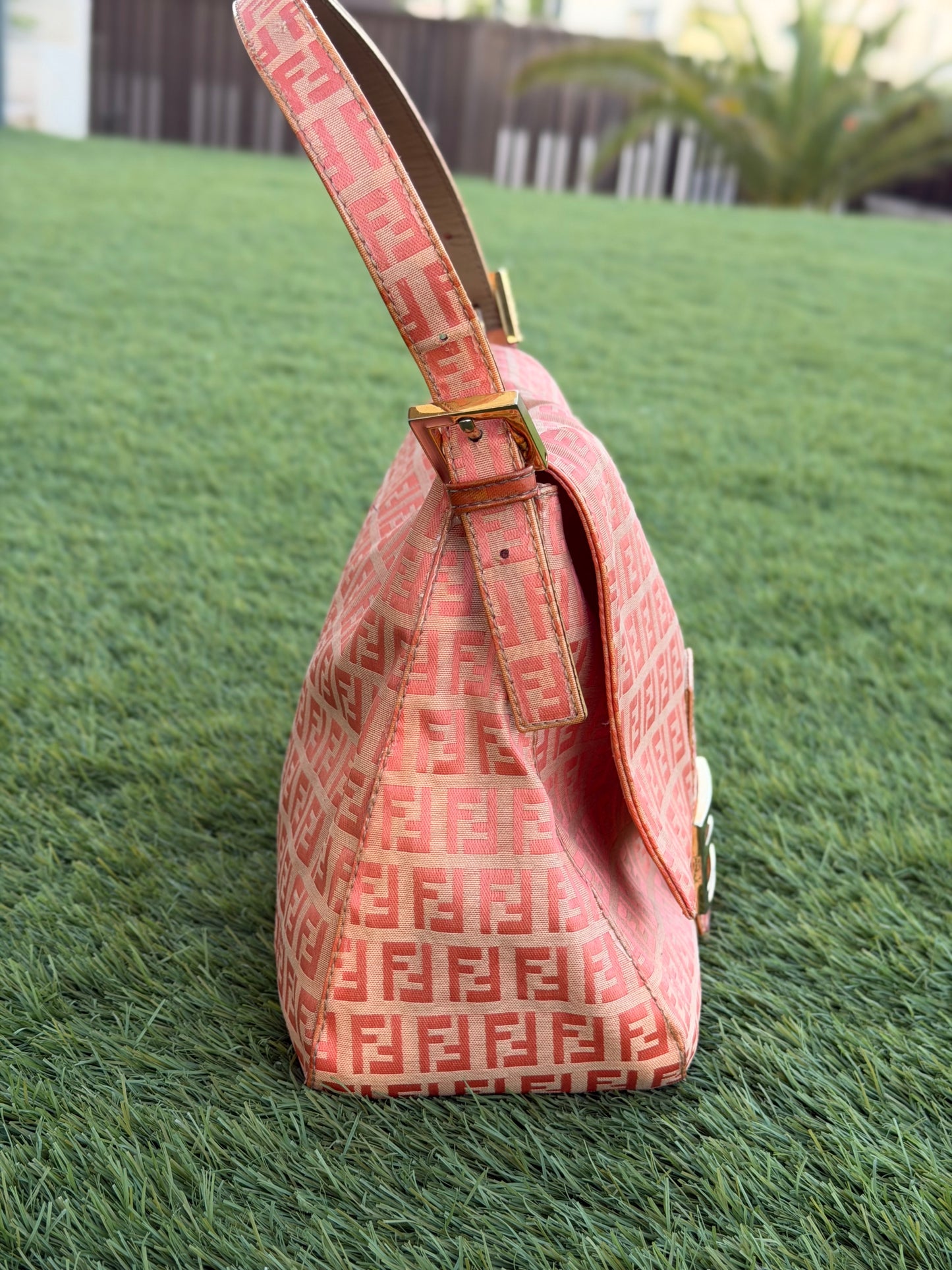 Fendi Mama Baguette – Zucchino Canvas Orange