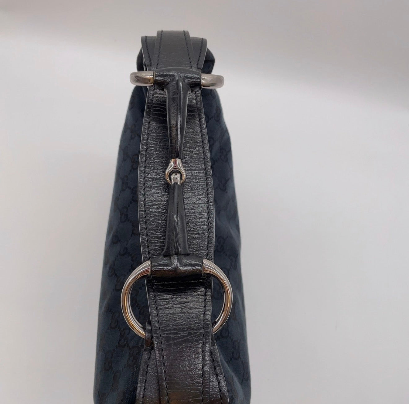 GUCCI HORSEBIT GG CANVAS SHOULDER BAG