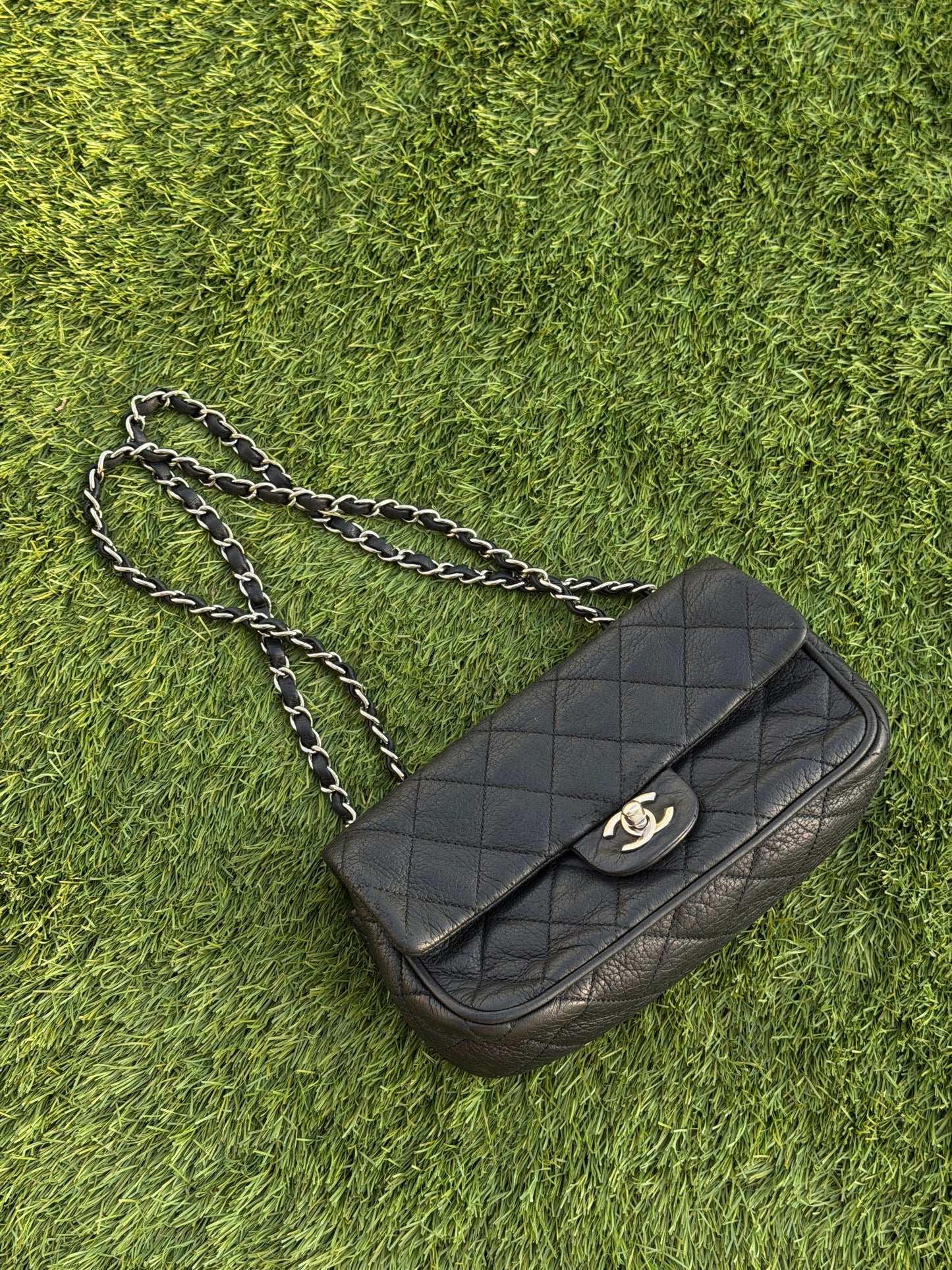 CHANEL EAST WEST FLAP BAG
