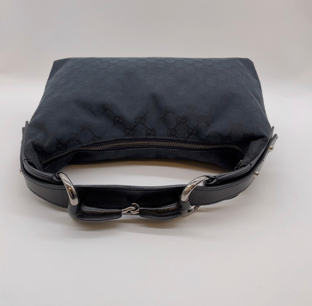 GUCCI HORSEBIT GG CANVAS SHOULDER BAG
