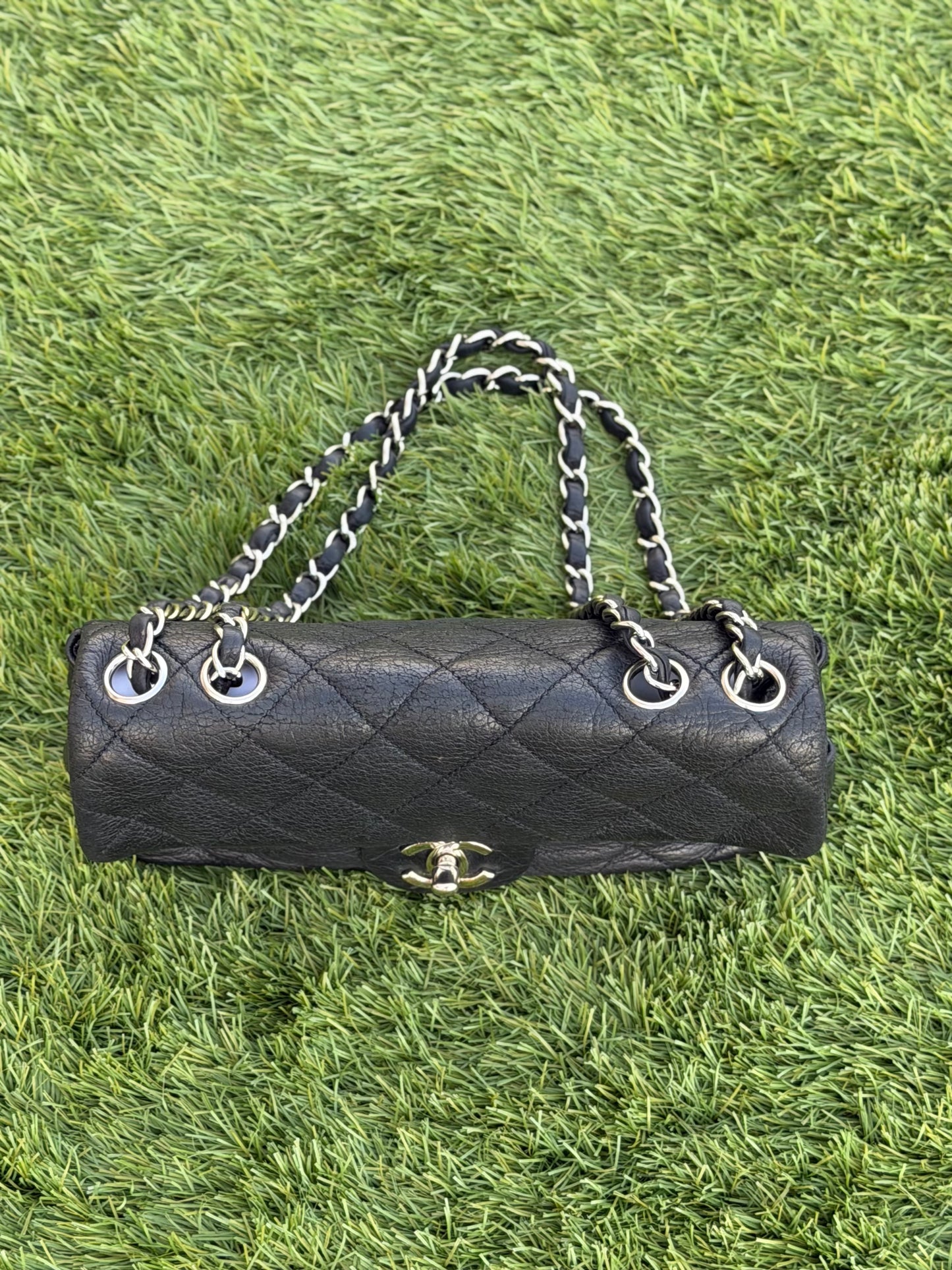CHANEL EAST WEST FLAP BAG