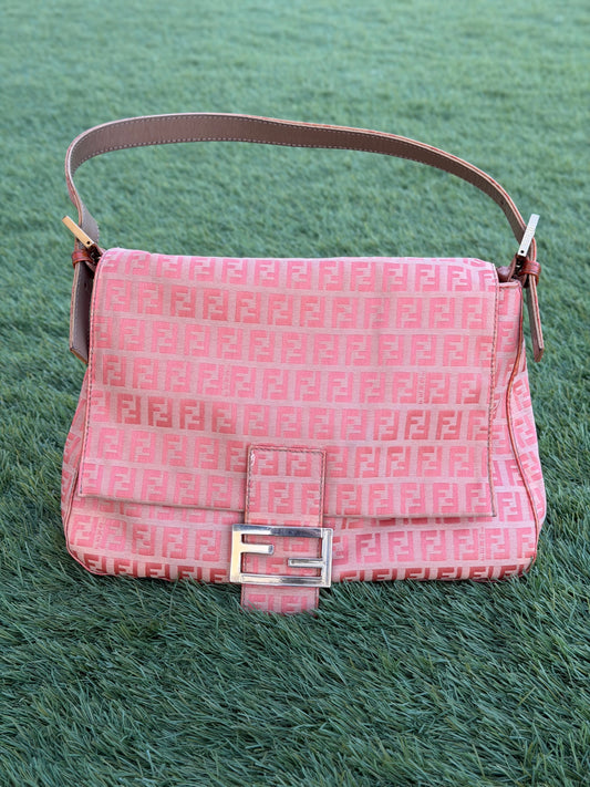 Fendi Mama Baguette – Zucchino Canvas Orange