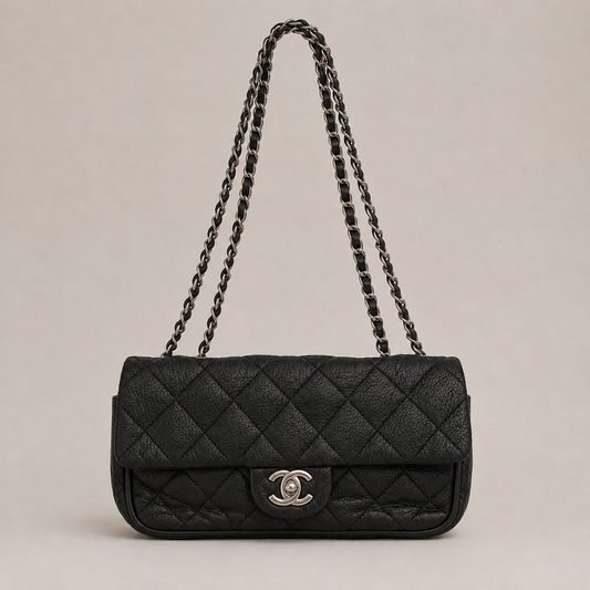 CHANEL EAST WEST FLAP BAG